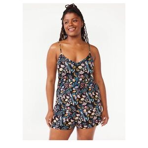 Joyspun Women's Knit Camisole and Shorts Sleep Set, 2-Piece,